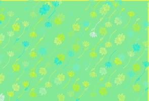 Light Blue, Yellow vector sketch background.