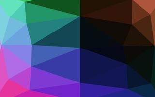 Dark Multicolor, Rainbow vector polygonal pattern.