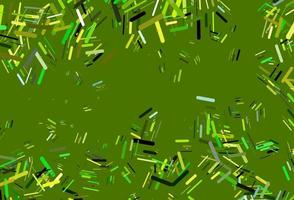 Light Green, Yellow vector template with repeated sticks.