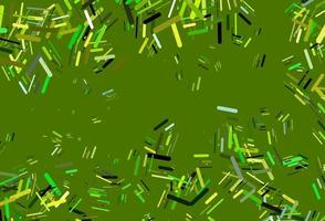 Light Green, Yellow vector template with repeated sticks.