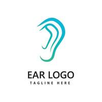 Ear,hearing logo icon vector design