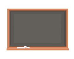 School blackboard with chalk pieces. Back to school, studying vector