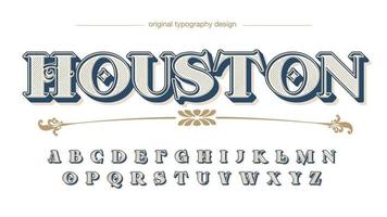 Vintage Retro Ornamental Typography vector