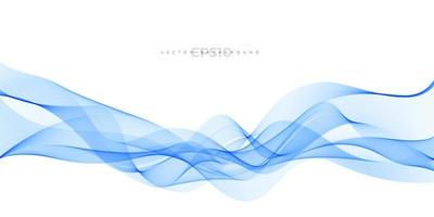 Abstract blue line wave vector backgrond.