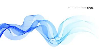 Abstract blue line wave vector backgrond.