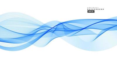 Abstract blue line wave vector backgrond.