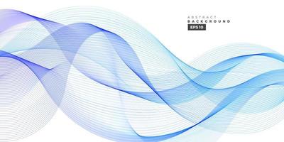 Abstract blue liine wave vector background.