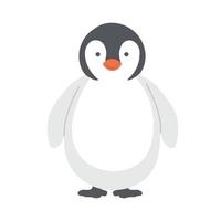 vector de dibujos animados lindo bebé pingüino emperador