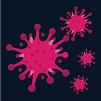 Corona Virus 2020 flat symbol template. covid-19 background vector