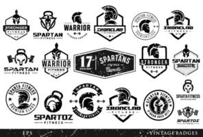 Set Of spartan Knight logo black Gladiator vector design helmet