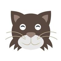 Cartoon funny cat vector