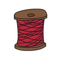 Skein of thread, spool vector