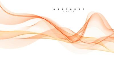 Abstract orange line wave vector background.