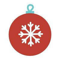 Christmas ball icon. New Year's decor vector