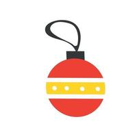 Christmas ball icon. New Year's decor vector