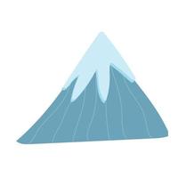 Cartoon mountain, natural decoration vector