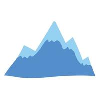 Cartoon mountain, natural decoration vector