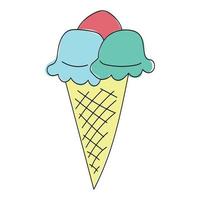 Summer mood - ice cream vector