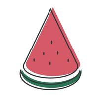 Juicy watermelon, summer mood vector