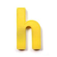 Magnetic lowercase letter H photo