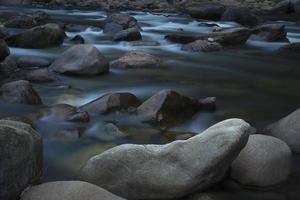 Rainforest river in long explosion photo