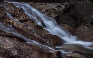 Rainforest river in long explosion photography photo