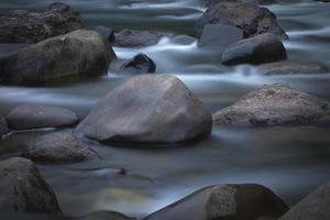 Rainforest river in long explosion photography photo