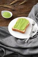 pandan custard bread thai dessert  sweet photo