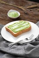 pandan custard bread thai dessert  sweet photo