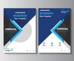 diseño de diseño de informe anual, plantilla de volante de negocios corporativos