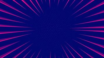 New abstract pink and blue comic zoom background vector