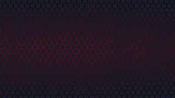 New futuristic Red and black color hexagonal background vector