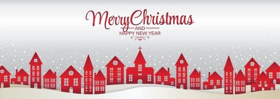 merry christmas banner art vector