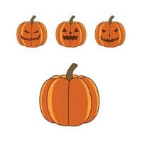 Ilustración de vector de calabaza de fiesta de halloween