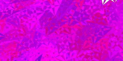 Dark pink, blue vector pattern with polygonal shapes.