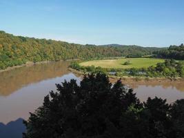 río Wye en Chepstow foto