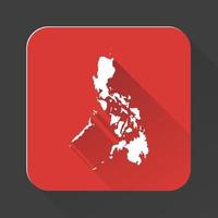 Highly detailed Philippines map with borders isolated on background vector