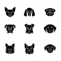 Black dog Icon Set