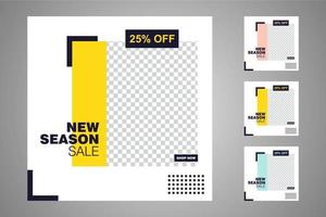 Suitable for social media posts templates and web or internet ads. vector