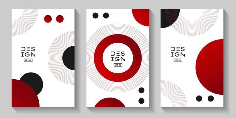 Poster design Japanese style templates set for book cover