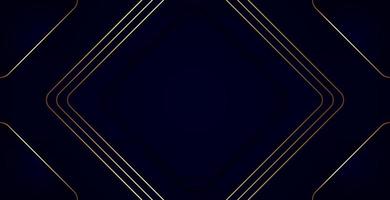 Abstract background luxury dark blue with gold vector