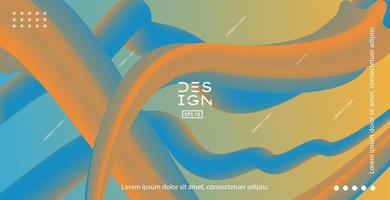 Liquid color background design vector