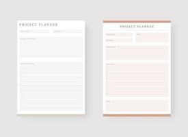 Group project planner interior. Student's group project organizer and  information tracker template. Interior of a notebook. Study purpose group  project planner and task tracker interior. 7731470 Vector Art at Vecteezy