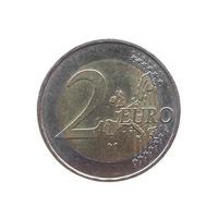 moneda aislada sobre blanco foto