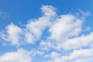 Blue sky with cloud on a sunny day. photo