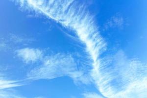 Blue sky with cloud on a sunny day. photo