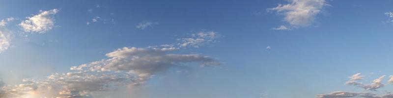 Panoramic sky on a sunny day. photo