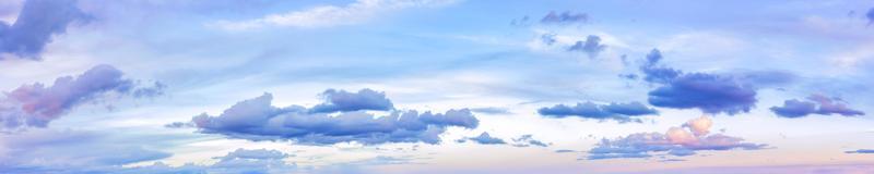 Panoramic sky on a sunny day. photo