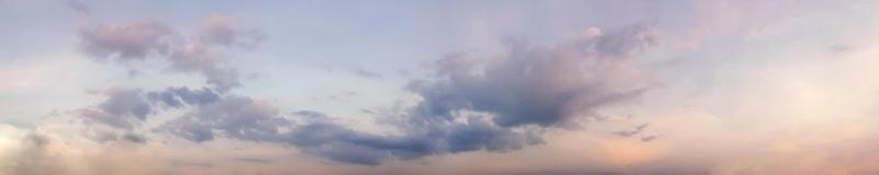 Dramatic panorama sky with cloud on twilight time. photo