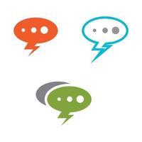 Speech bubble icon vector illustration